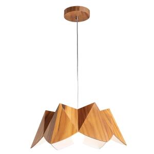 Supension Lumineuse Placage de bois naturel, Aluminium plaq…