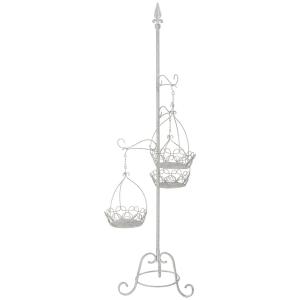 Support de pot de fleurs en métal pour 3 pots 43,82x38,74x1…