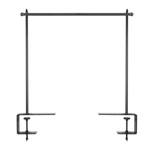 Support Guirlande Acier Noir 4m