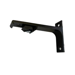 Support Mural Laqué pour Rail  Équerre Acier L. 10 cm Noir…