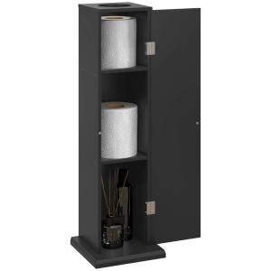 Support papier toilette 3 niveaux et sortie papier noir