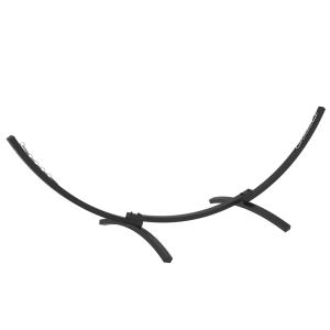 Support pied de hamac 360 cm métal époxy gris