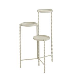 Support pour plantes Blanc cassé Fer H70xl40xL40cm