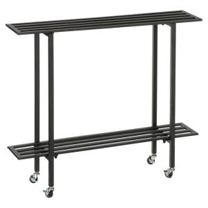 Support pour plantes d'extérieur Noir Fer H75xl22xL90cm