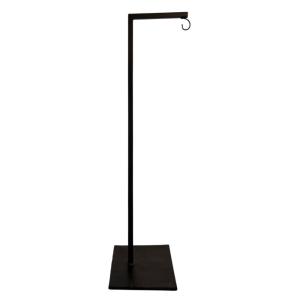 Support sur pied pour lampe métal noir 24 x 24