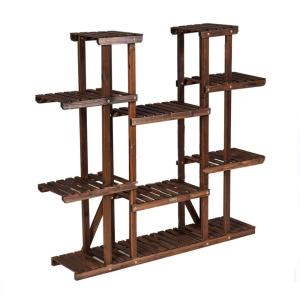 Supports de pots en bois avec 6 étagères pour fleurs plante…