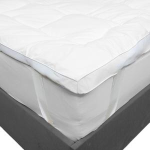Surmatelas de confort 5 cm percale de coton 1 blanc 160x200…