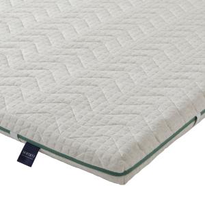 Surmatelas écoresponsable latex naturel blanc 120x200 cm