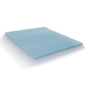 Surmatelas en gel de 6 cm mousse bleu 160x200 cm