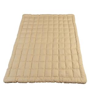 Surmatelas en laine mérinos bio et tissu en coton 140x200 c…
