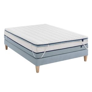 Surmatelas mousse mémoire de forme 7 cm blanc 140x190 cm