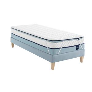 Surmatelas mousse mémoire de forme 7 cm blanc 90x190 cm