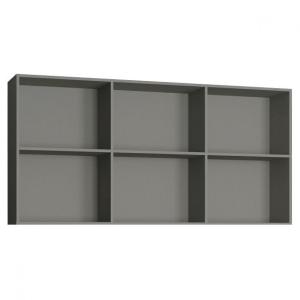 Surmeuble en panneaux de particules gris mat 211 x 30 x 114…