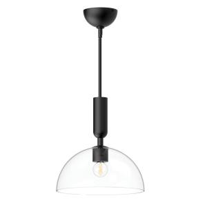 Suspension  1 Lumière Acier, Verre Transparent