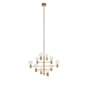 Suspension 10xE27 laiton