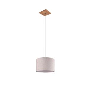 Suspension 1xE27 naturel et beige