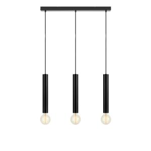 Suspension 3xE27 noir