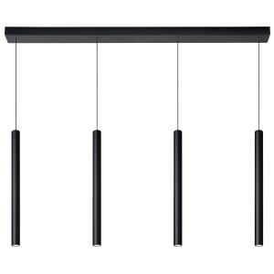 Suspension 4 lumières l120cm noir