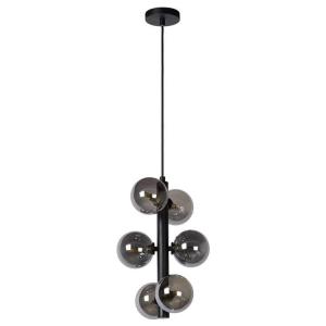 Suspension 6 lumières h150cm noir