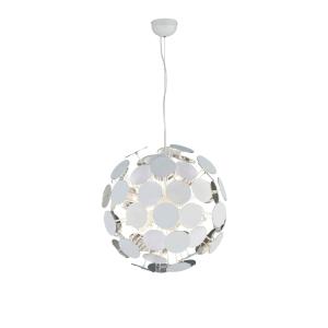 Suspension 6xE14 blanc mat