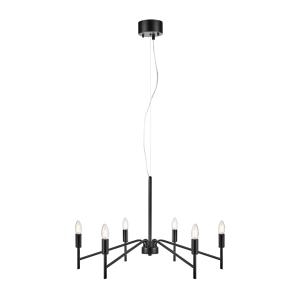 Suspension 6xE14 noir