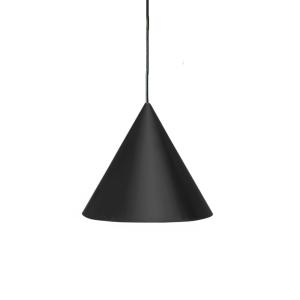 Suspension abat-jour fer noir 30 cm