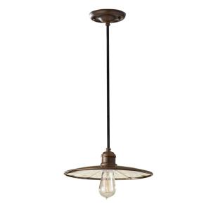 Suspension acier bronze astral