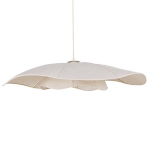 Suspension aérienne en lin beige crème