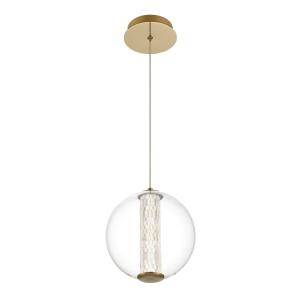 Suspension	Aluminium, Acier, Verre transparent	Or Brossé