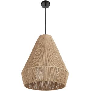 Suspension au style bohème 40W avec fibre de jute naturelle