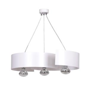 Suspension avec 3 points lumineux et hauteur réglable blanc