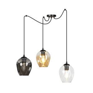 Suspension avec abat-jour en verre et hauteur réglable Máx.…