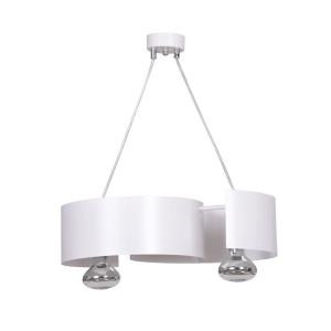 Suspension avec parties métalliques semi-circulaires blanch…