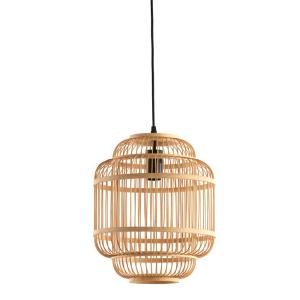 Suspension bambou naturel 30x30x36cm