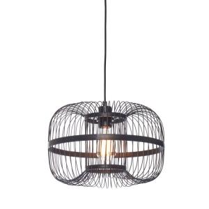 Suspension bambou noir, h. 25cm