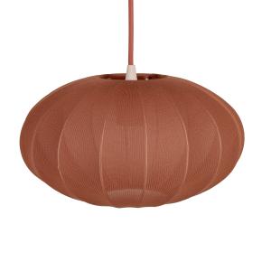 Suspension boule en tissu rose