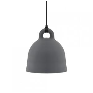 Suspension cloche en aluminium gris D42 cm