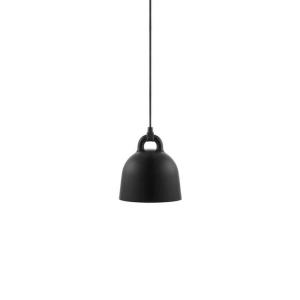 Suspension cloche en aluminium noir D22 cm