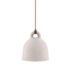 Suspension cloche en aluminium sable D35 cm