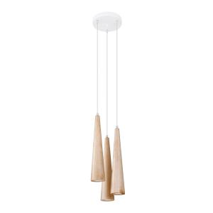 Suspension conique en bois, L: 20cm