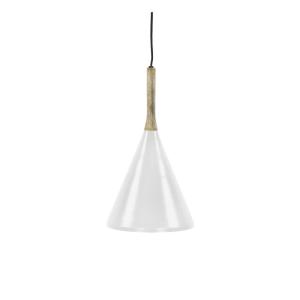 Suspension conique en métal ø25cm - Blanc