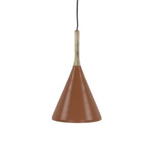 Suspension conique en métal ø25cm - Terracotta