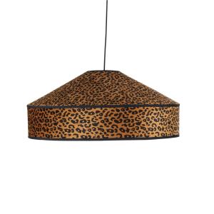 Suspension conique en polyester recyclé motif léopard