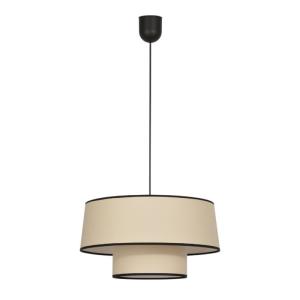Suspension conique tissu crème D38