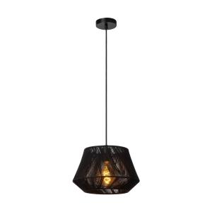 Suspension coton 1 lumière noir