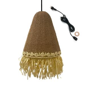 Suspension d'extérieur avec cable Herbe marine Beige D40 cm