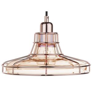 Suspension d’intérieur cuivré en verre