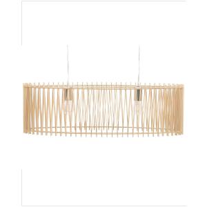 Suspension d’intérieur design effet bois clair