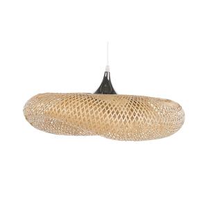 Suspension d’intérieur design en bambou clair petite