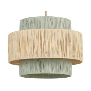 Suspension d’intérieur en papier teinte naturel et vert
